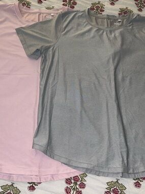 DSG Crewneck Tees in Gray and Light Pink